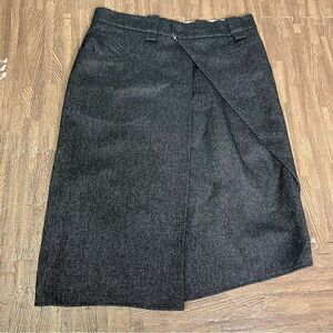 Cotelac Asymmetrical‎ Wool Wrap Skirt Size 4